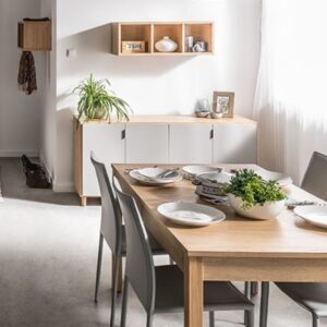 Izvelkamais ēdamgalds Simple by VOX -140x190x240x290x340 cm