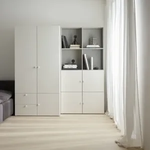 Divdurvju drēbju skapis Reli VOX ar slēgtām durvīm